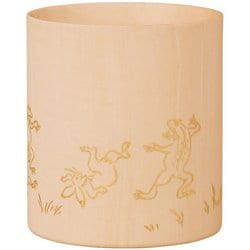 山中塗 Colorful 木製 マグ カップ 320ml 鳥獣戯画 銀 ブラック SX-498TGS
