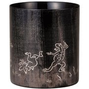 山中塗 Colorful 木製 マグ カップ 320ml 鳥獣戯画 金 ナチュラルマット SX-499TGG