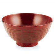 山中塗 木製 丼 5.8 欅 赤摺 SO-0447