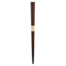山中塗 木製 八角箸 滑り止め付 茶摺 SF-0772