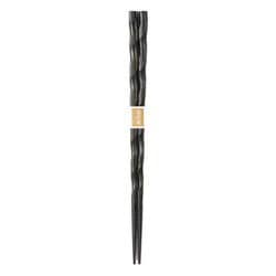 山中塗 木製 螺旋箸 滑り止め付 欅 緑摺 SF-0778