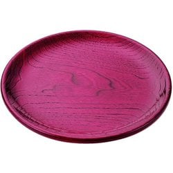 山中塗 Colorful 木製 パン皿 栓 6.5 レッド SS-172