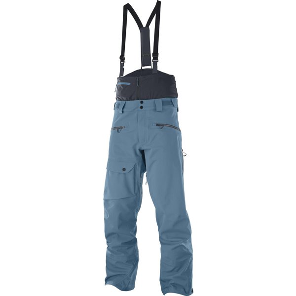 QST 3L SHELL BIB Pants Mens LC1575300 Mallard Blue Sサイズ [スキーウェア パンツ メンズ]
