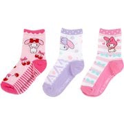 サンリオキャラクターズ キッズソックス 3足セット 16-18cm マイメロディ（チェリー） [キャラクターグッズ]