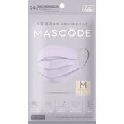 マスコード 不織布マスク レディース&キッズ プレーンラベンダー Mサイズ M06