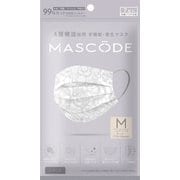マスコード 不織布マスク レディース&キッズ レースグレー Mサイズ M08