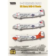 WOLWD48022 1/48 エアクラフト用デカール C-47 スカイトレイン パート 1 アメリカ海軍 R4D-6 Fleets （レベル用） [プラモデル用パーツ]