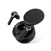 完全ワイヤレスイヤホン Round Bluetooth対応 スライドケース仕様 ブラック YBE-61Round/BK