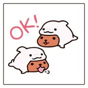 KB550S カピバラさん スタンプ 30×30 まねっこシリーズ イルカ OK！ [キャラクターグッズ]