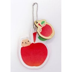 KB680C カピバラさん アクリルウッドチャーム フルーツシリーズ アップル [キャラクターグッズ]
