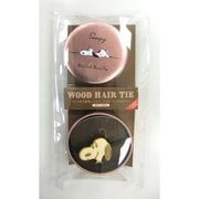 SNA1501S PEANUTS スヌーピー 缶ケース付き ウッドヘアゴム スヌーピー [キャラクターグッズ]