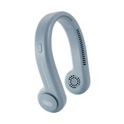 Toffy ハンズフリーネックファン 充電式 BLUE GRAY FN09-BLG