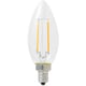 LED電球 電球色 シャンデリア型 E12 25W相当 LDC2LC25WE12T2