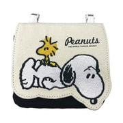キャラクターグッズ SPZ-1992 PEANUTS スヌーピー ダイカットハンカチポーチ ブラック