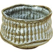 レンジ対応 日本製 削ぎ目 抹茶椀 ゆず白