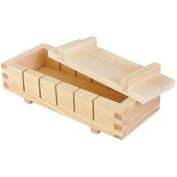 日本製 ひのき押寿司器 六ツ切（約1.1合）