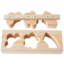 日本製 ひのき物相型 3ツ型