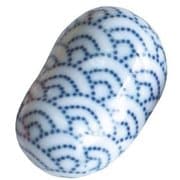 日本製 箸置 10個セット（かごなし） 青海波