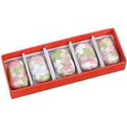 日本製 箸置 5個セット 重ね桜
