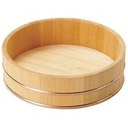 日本製 椹・飯台（銅タガ） 約7合