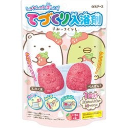てづくり入浴剤 すみっコぐらし（しろくま・ぺんぎん？） いちごの香り [子供用入浴剤 炭酸]