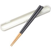 0601-0056 [BENTO STORE 木製箸 18cm （ケース付き） スモーキーグレー]