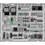 EDUFE1187 1/48 ディティールアップパーツ ブレニム Mk.I ズームエッチングパーツ (エアフィックス用) [プラモデル用パーツ]