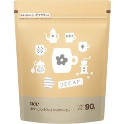 おいしいカフェインレス インスタントコーヒー袋 90g
