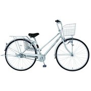 シティサイクル レイニーシティHD273-C 27インチ 内装3段 暗くなったら自動で点灯 キーキーならないブレーキ 空気長持ち肉厚チューブ シルバー MK-21-020