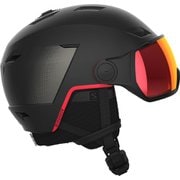 PIONEER LT VISOR SIGMA L41531400 Black/Goji Berry Mサイズ (56-59cm) [スキーヘルメット]