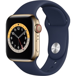 ヨドバシ.com - アップル Apple Apple Watch Series 6（GPS + Cellularモデル）- 40mmゴールドステンレススチールケースとディープネイビースポーツバンド  [MJXM3J/A] 通販【全品無料配達】