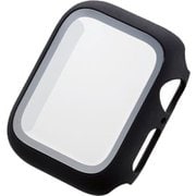 AW-40CSPCGBK [アップルウォッチ カバー ケース Apple Watch SE （第2世代/第1世代）/Series 6/5/4[40mm] フルカバー ハイブリッド 強化ガラス 全面保護 液晶 側面 2重構造 傷・汚れ防止 ブラック]