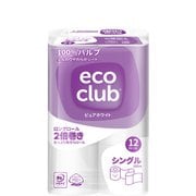 エコクラブトイレットペーパー シングル 100m 12ロール [トイレ用ペーパー]