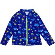 6813672-120 [Zazzy Zaps マリンアクアリウム ラッシュガード キッズ 120cm 紺]