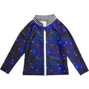 6813673-110 [Zazzy Zaps Galaxy star ラッシュガード キッズ 110cm 紺]