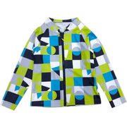 6813674-130 [Zazzy Zaps ユニークチェック ラッシュガード キッズ 130cm グリーン]