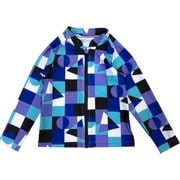 6813674-100 [Zazzy Zaps ユニークチェック ラッシュガード キッズ 100cm パープル]