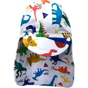 6813681-S [Zazzy Zaps コラージュダイナソー スイムキャップ キッズ Sサイズ オフシロ]