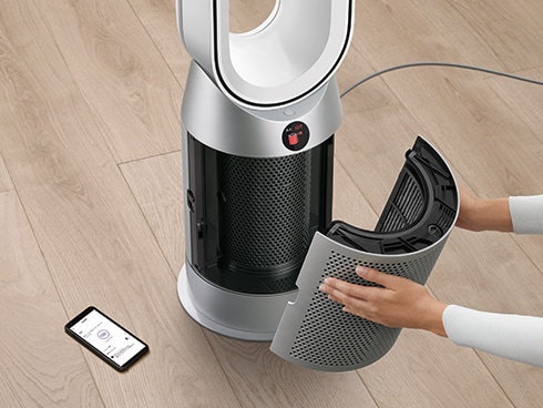 ヨドバシ.com - ダイソン Dyson 空気清浄機能付ファンヒーター Dyson Purifier Hot＋Cool DCモーター搭載  風量10段階 首振り機能付き リモコン付き ブラック/ニッケル [HP07-BN] 通販【全品無料配達】