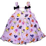 6813602-130 [OrangeBonbon FlowerDot ワンピース キッズ 130cm ピンク]