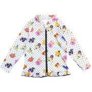 6813622-130 [OrangeBonbon FlowerDot ラッシュガード キッズ 130cm オフシロ]