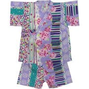 あじさい 甚平 キッズ 100cm パープル 6813701-100