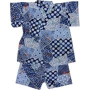 ベビー(baby)甚平(じんべい)90cm トンボ柄 紺 6813754-90