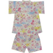 うさぎと桜 甚平 BABY 90cm オフシロ】 6813705-90