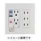 PTC2-BA15FE [プレトラックコンセント 多回路用 2列タイプ アラーム+遮断]