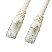 LANケーブル 0.5m CAT6A 柔らかい ホワイト 爪折れ防止 難燃素材 PoE対応 より線 UTP ストレート結線 RJ45 KB-T6AY-005W