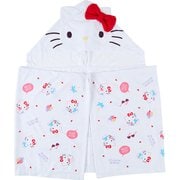 キャラクターグッズ サンリオキャラクターズ ぬらすと冷たいフード付きポンチョ ハローキティ