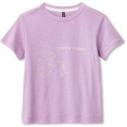 グラフィッククルーティー GRAPHIC CREW TEE DAJ70110 アイシーライラック(LI) 110サイズ [フィットネス カットソー ガールズ]