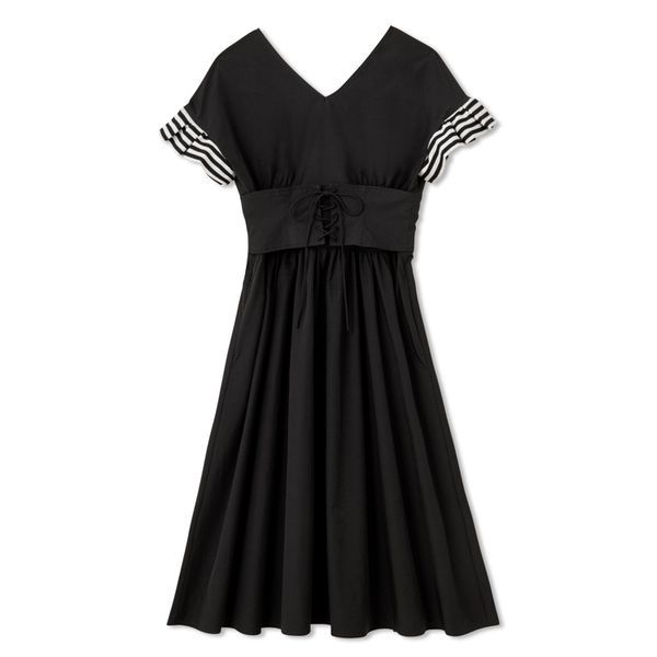 コルセットドレス CORSET DRESS DABD3011 ブラック(K) 38サイズ [フィットネス カットソー レディース]