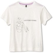 グラフィッククルーティー GRAPHIC CREW TEE DAJ70110 ジャスミンホワイト(JW) 120サイズ [フィットネス カットソー ガールズ]
